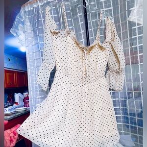 Polka Dot Cream Dress